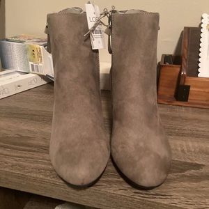 Brand new Loft suede grey boots